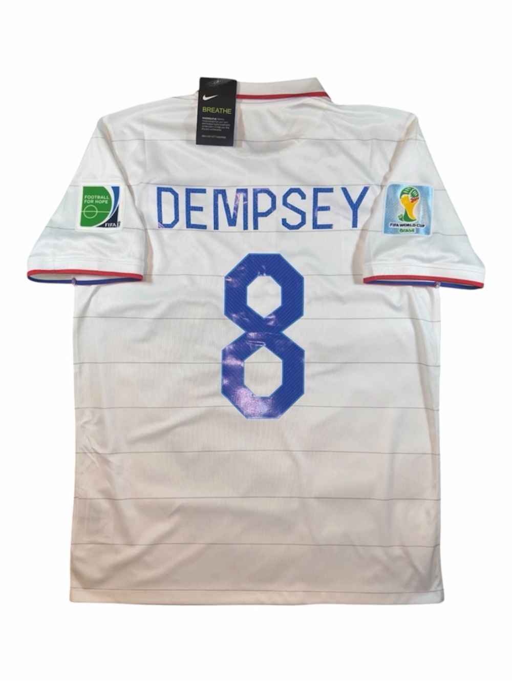 2014 fifa World Cup USA soccer home kit. Clint Dempsey soccer football jersey.